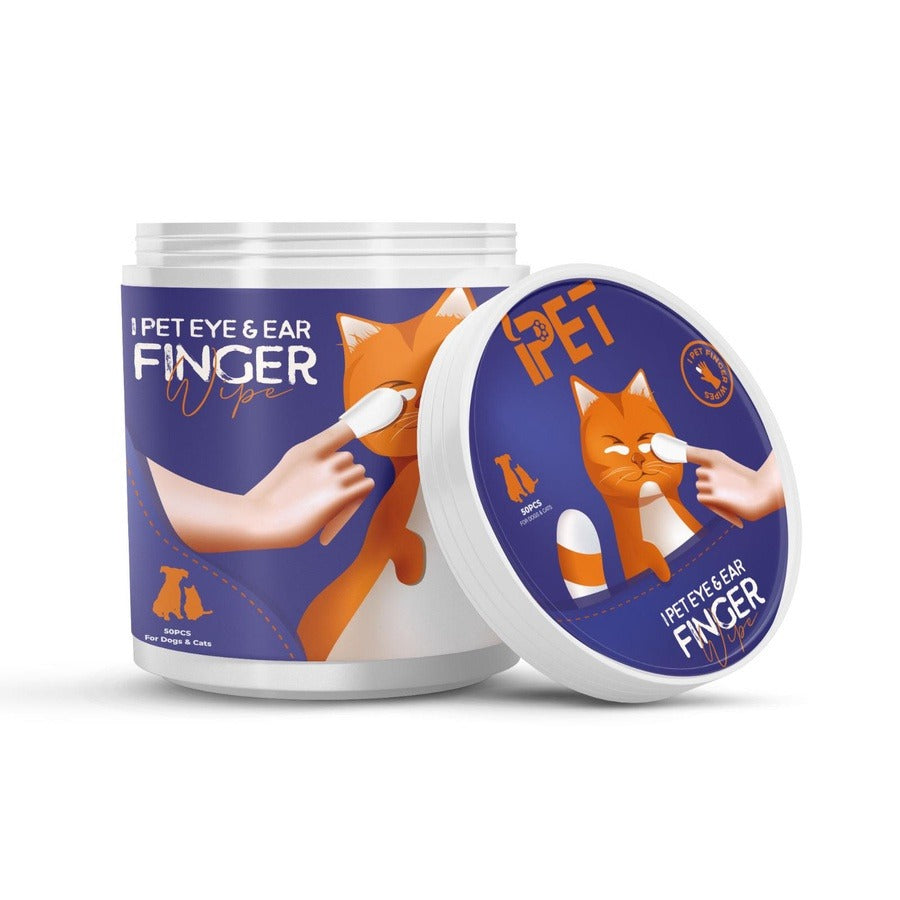 iPET Eye & Ear Finger Wipes | مناديل تنظيف العين والأذن