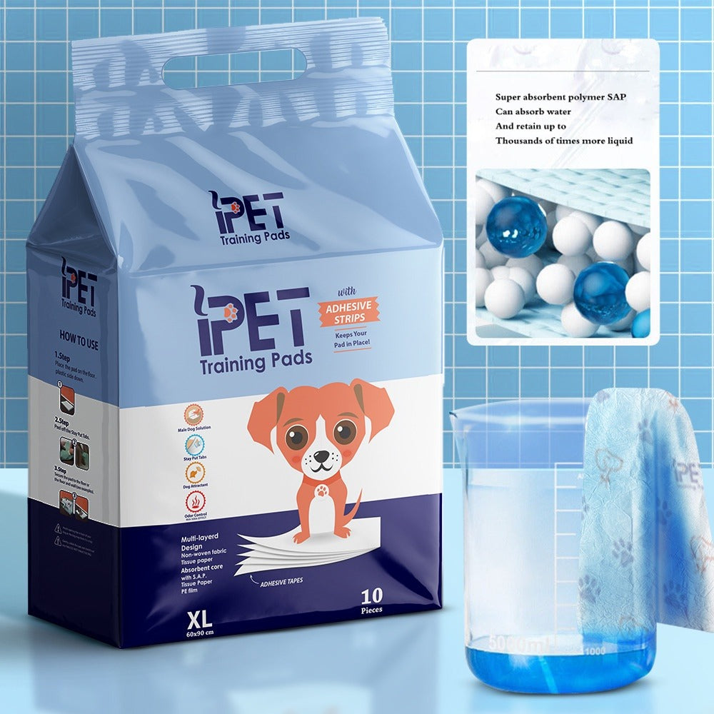 iPET Training Pads Bundle – 3 Packs × 10 Pieces | مفارش تدريب بشرائط لاصقة